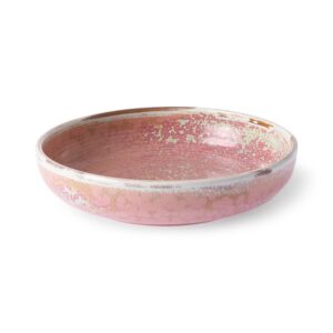 assiette rose HKliving ceramique