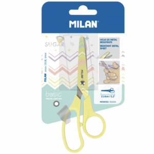 Milan: Ciseaux "Basic" 13.4cm/5.2" - Pastel Yellow