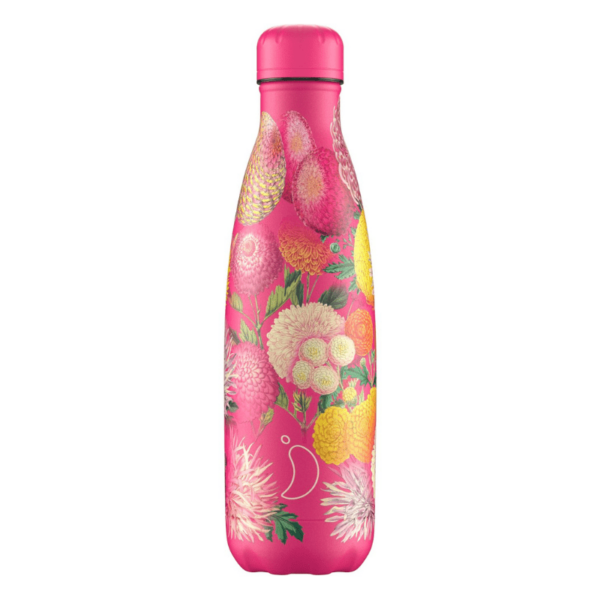 Chilly's Bottle 500ml Floral Pink