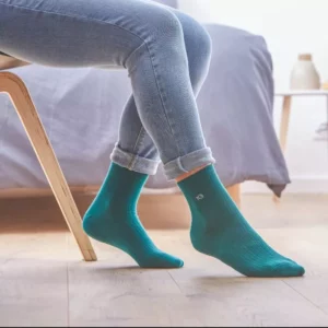 chaussettes-coton-dentelles-femme-vert