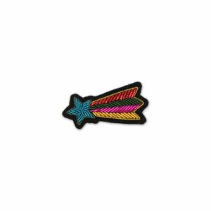 MACON & LESQUOY : Broche "Étoile Filante Multicolore"