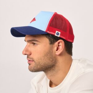 BILLYBELT • Casquette Trucker "Bleu et rouge"