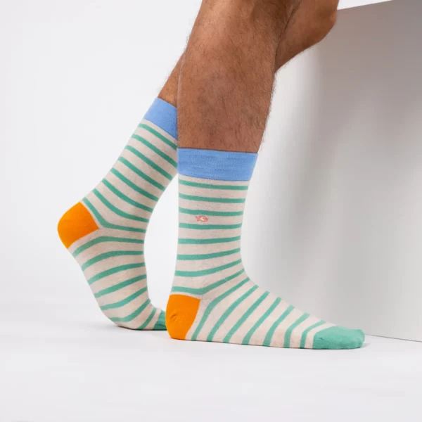 billybelt chaussettes lignes vertes