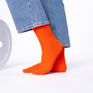 BILLYBELT • Chaussettes Femme avec Angora "orange"