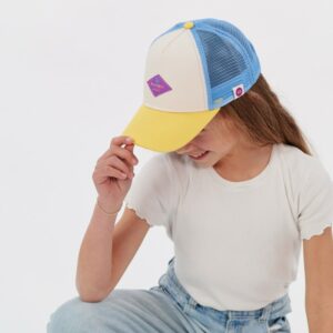 BILLYBELT • Casquette KIDS Trucker "Jaune et bleu"