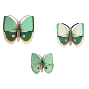 STUDIO ROOF • Papillons (set de 3) "Fern"