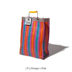 PUEBCO • Sac recyclé "Rectangle" (orange / rose)