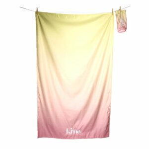 KIMA • Serviette de plage Tie & Dye "Peach Summer"