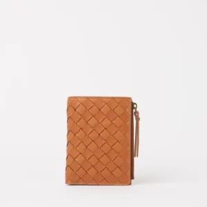 O MY BAG • Porte-monnaie "Jamie" (Cognac tressé)