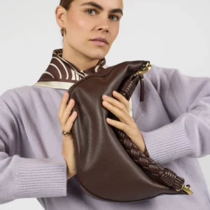 O MY BAG • Leo Twisted Handle "Chocolat" MAXI