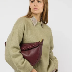 O MY BAG • Leo Twisted Handle "Dark Cherry" MAXI