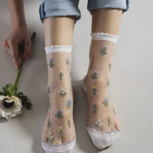 ATELIER ST EUSTACHE • Chaussettes "Fleur des Champs" - 36/38
