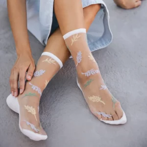 ATELIER ST EUSTACHE • Chaussettes "Les alpes pastel" - 36/38