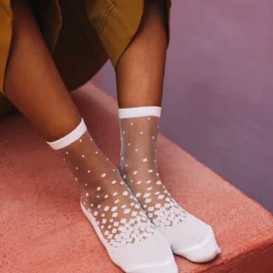 ATELIER ST EUSTACHE • Chaussettes "Nakameguro White" - 36/38