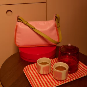 STICKY SIS CLUB • Sac à main "Il Sole"  dolce pink + arancia orange