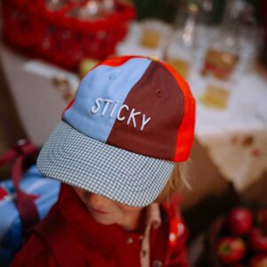 STICKY LEMON • Casquette Kids "gingham midnight + moon"