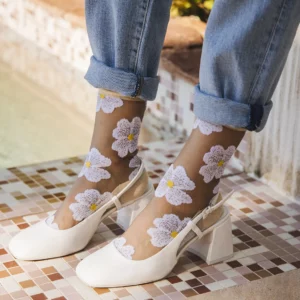 ATELIER ST EUSTACHE • Chaussettes "Murano Beige" - 36/38