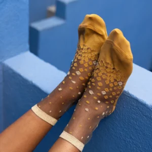 ATELIER ST EUSTACHE • Chaussettes "Nakameguro Ocre" - 36/38
