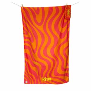 KIMA • Serviette de plage lignée "Wavy Bonbon"