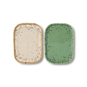 HKLIVING • Set de 2 petites assiettes "crayon"