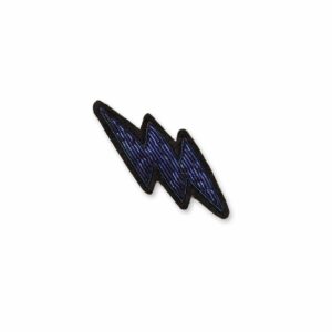 MACON & LESQUOY : Broche "Petit éclair bleu"
