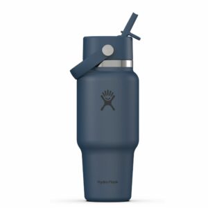 HYDRO FLASK • Gourde Large "Harbor Blue" (700 cl) avec paille