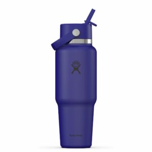 HYDRO FLASK • Gourde Large "Capri Bleu" (940 cl) avec paille