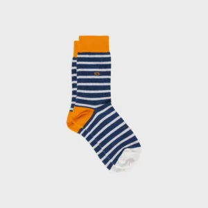 BILLYBELT • Chaussettes Homme "Bleu - gris ligné"
