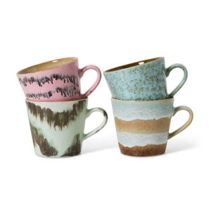 HKLIVING • Tasses Cappuccino "Dada" (par 4)