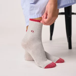 BILLYBELT • Chaussettes Femme "Vintage" (Grises)