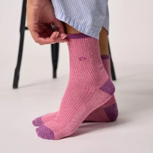 BILLYBELT • Chaussettes Femme "Vintage" (Rose)