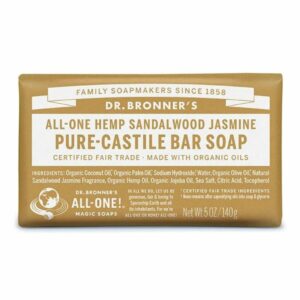 DR BRONNER • Pain de savon "Jasmin & Bois de Santal"