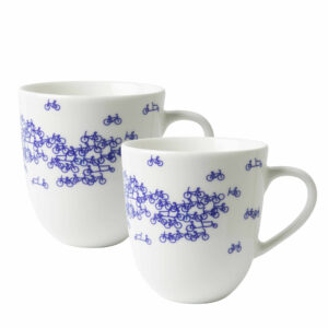 HEINEN DELFT BLAUW • Lot de 2 mugs "Vélo"