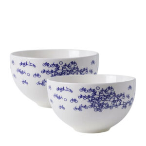 HEINEN DELFT BLAUW • Lot de 2 petits bols "Vélo"