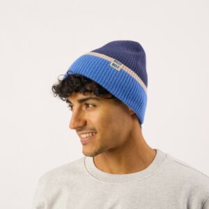 BILLYBELT • Bonnet mixte "Bleu & Beige"