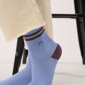 BILLYBELT • Chaussettes Femme "Vintage" (Bleu Grey)