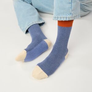 BILLYBELT • Chaussettes Homme "Misty blue"