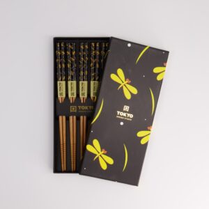 TOKYO • Set de baguettes "Yellow Dragonfly"