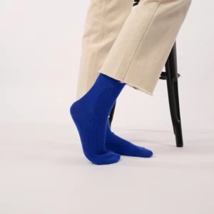 BILLYBELT • Chaussettes Femme avec Angora "Bleu"