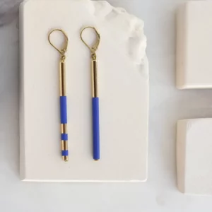 JUDITH BENITA • Boucles d'oreilles "Savoie Bleu"
