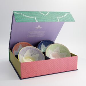 TOKYO • Coffret 4 bols "Lilly Flowers"