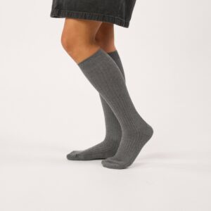 BILLYBELT • Chaussettes Hautes Femme "Grises"