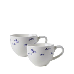 HEINEN DELFT BLAUW • Lot de 2 tasses à expresso "Vélo"