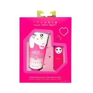 INUWET • Coffret Wiz baume à lèvres et crème mains "Cerise"